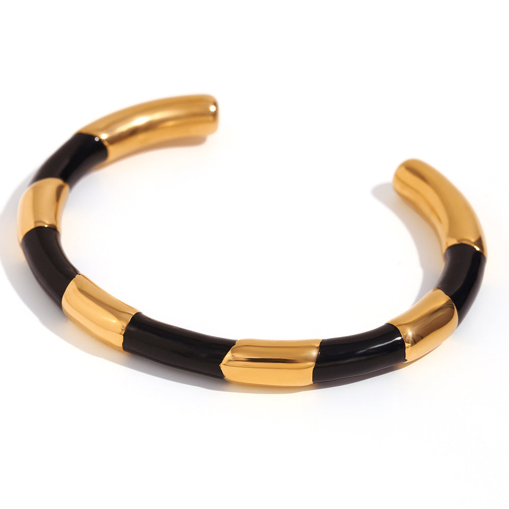 Wholesale Solid Segment Drip Stainless Steel Bracelet